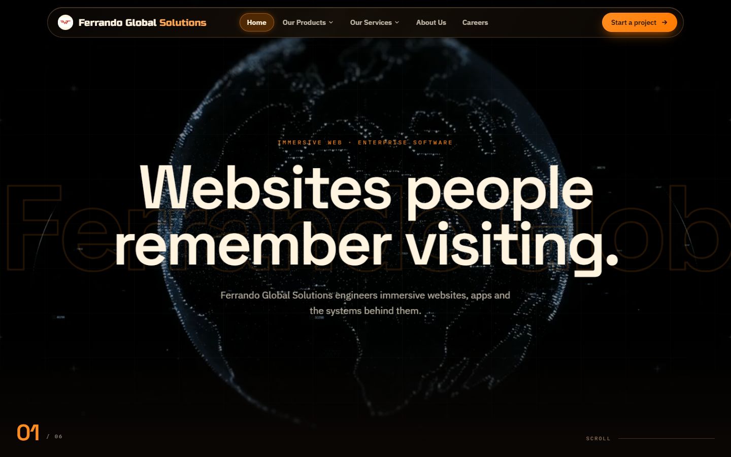 Ferrando Global Solutions project preview